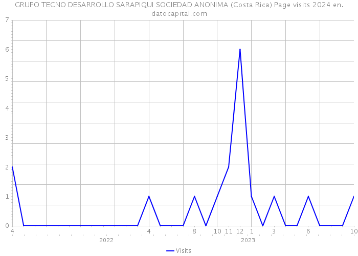 GRUPO TECNO DESARROLLO SARAPIQUI SOCIEDAD ANONIMA (Costa Rica) Page visits 2024 
