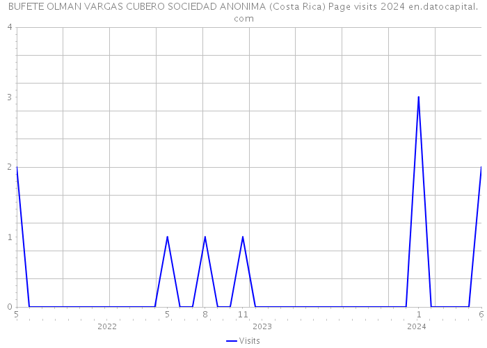 BUFETE OLMAN VARGAS CUBERO SOCIEDAD ANONIMA (Costa Rica) Page visits 2024 