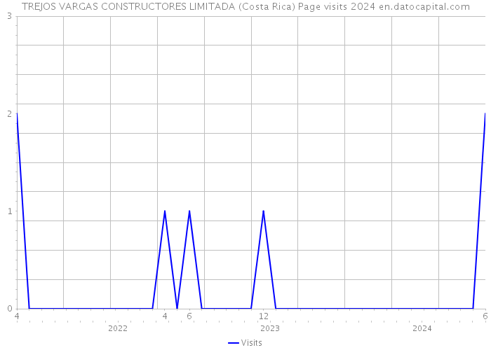 TREJOS VARGAS CONSTRUCTORES LIMITADA (Costa Rica) Page visits 2024 