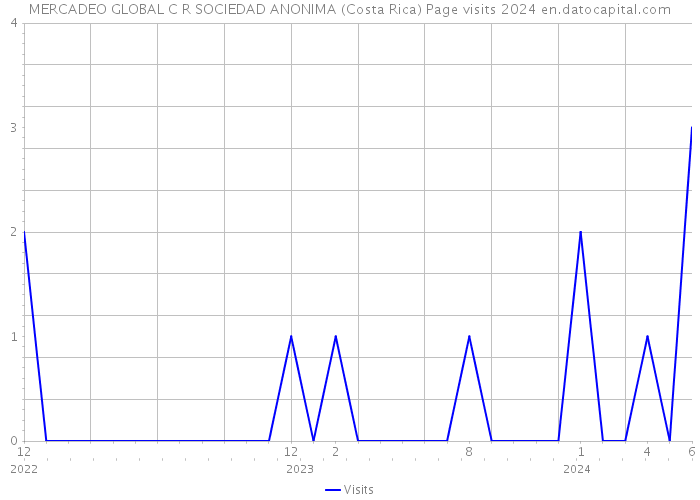 MERCADEO GLOBAL C R SOCIEDAD ANONIMA (Costa Rica) Page visits 2024 