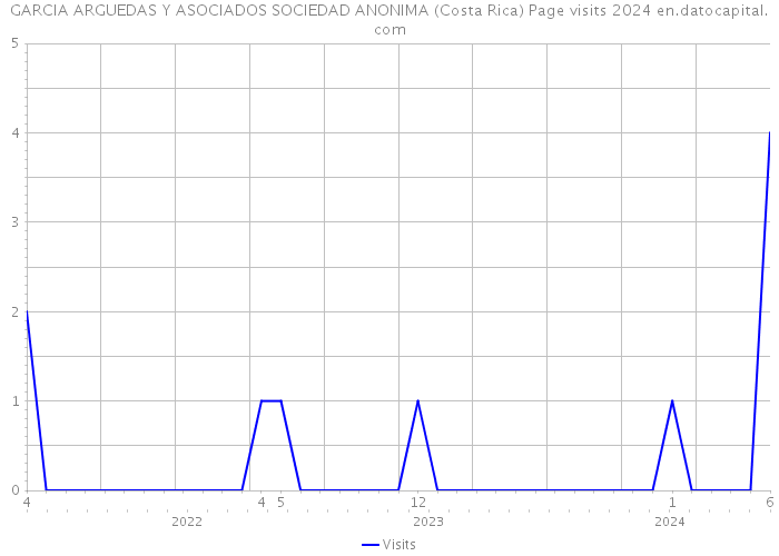 GARCIA ARGUEDAS Y ASOCIADOS SOCIEDAD ANONIMA (Costa Rica) Page visits 2024 