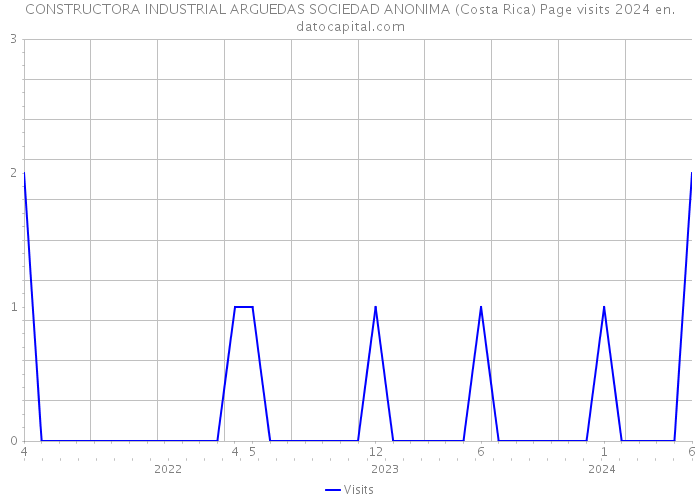 CONSTRUCTORA INDUSTRIAL ARGUEDAS SOCIEDAD ANONIMA (Costa Rica) Page visits 2024 