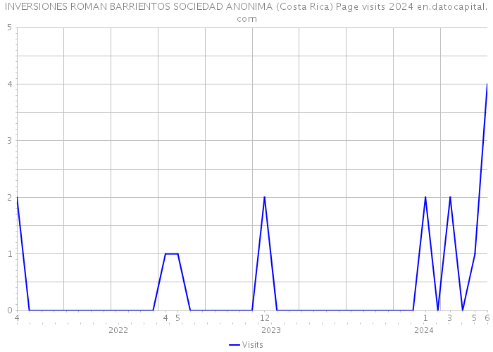INVERSIONES ROMAN BARRIENTOS SOCIEDAD ANONIMA (Costa Rica) Page visits 2024 