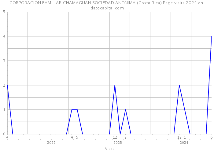 CORPORACION FAMILIAR CHAMAGUAN SOCIEDAD ANONIMA (Costa Rica) Page visits 2024 