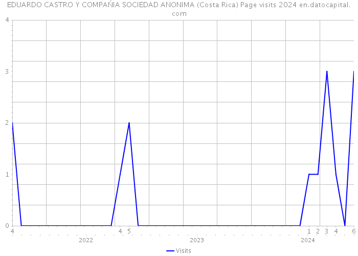 EDUARDO CASTRO Y COMPAŃIA SOCIEDAD ANONIMA (Costa Rica) Page visits 2024 