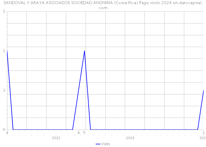 SANDOVAL Y ARAYA ASOCIADOS SOCIEDAD ANONIMA (Costa Rica) Page visits 2024 