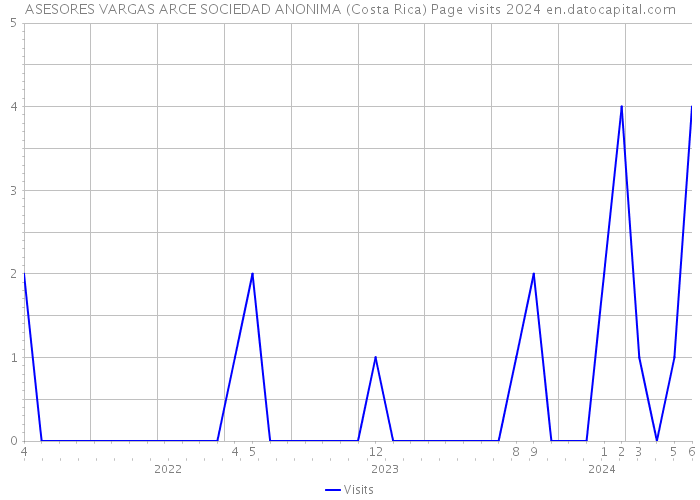 ASESORES VARGAS ARCE SOCIEDAD ANONIMA (Costa Rica) Page visits 2024 