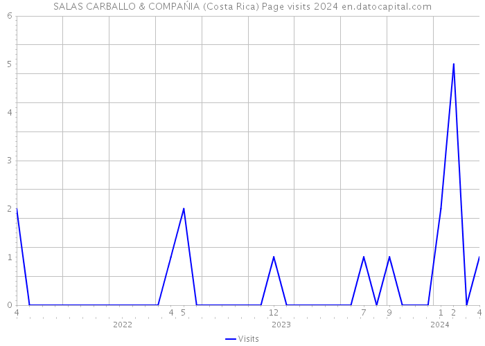 SALAS CARBALLO & COMPAŃIA (Costa Rica) Page visits 2024 