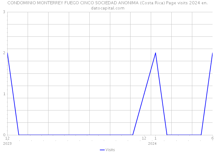 CONDOMINIO MONTERREY FUEGO CINCO SOCIEDAD ANONIMA (Costa Rica) Page visits 2024 