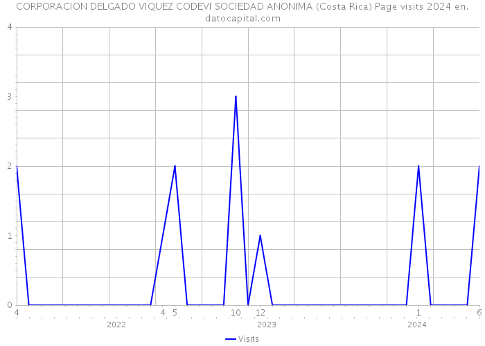 CORPORACION DELGADO VIQUEZ CODEVI SOCIEDAD ANONIMA (Costa Rica) Page visits 2024 
