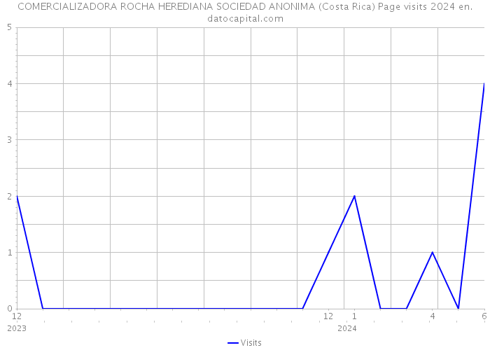 COMERCIALIZADORA ROCHA HEREDIANA SOCIEDAD ANONIMA (Costa Rica) Page visits 2024 