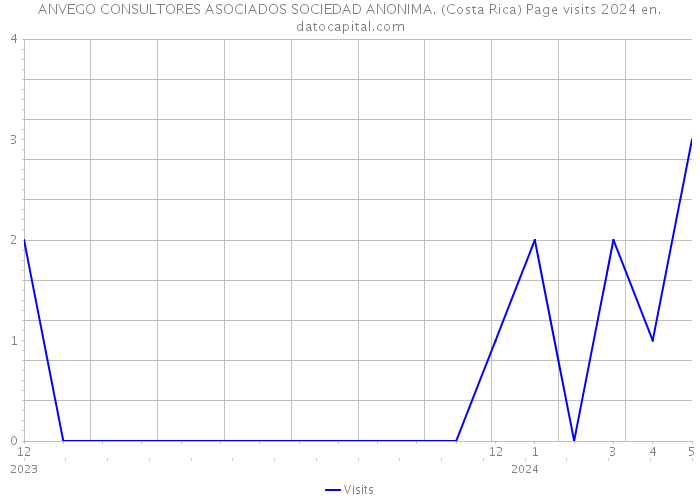 ANVEGO CONSULTORES ASOCIADOS SOCIEDAD ANONIMA. (Costa Rica) Page visits 2024 