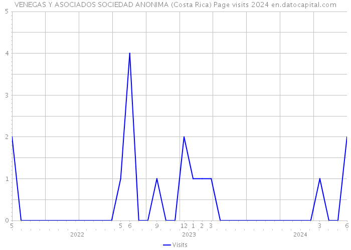 VENEGAS Y ASOCIADOS SOCIEDAD ANONIMA (Costa Rica) Page visits 2024 