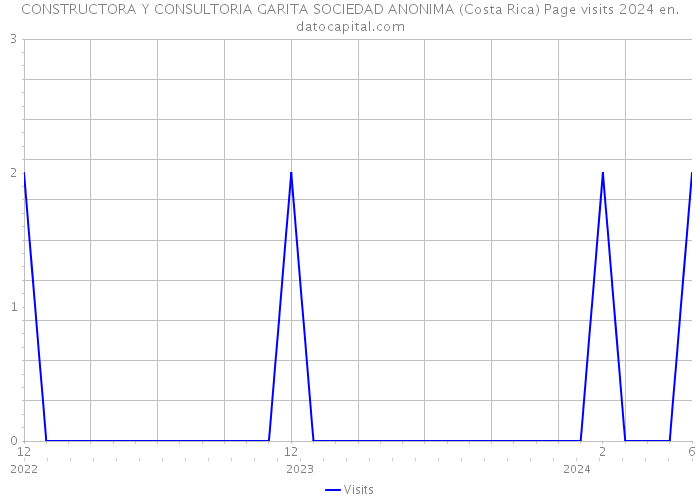 CONSTRUCTORA Y CONSULTORIA GARITA SOCIEDAD ANONIMA (Costa Rica) Page visits 2024 