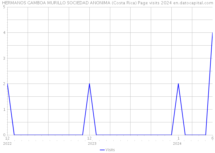 HERMANOS GAMBOA MURILLO SOCIEDAD ANONIMA (Costa Rica) Page visits 2024 
