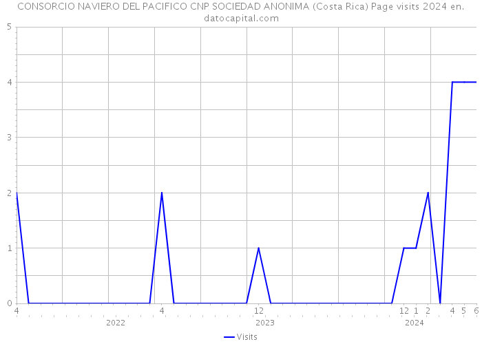 CONSORCIO NAVIERO DEL PACIFICO CNP SOCIEDAD ANONIMA (Costa Rica) Page visits 2024 