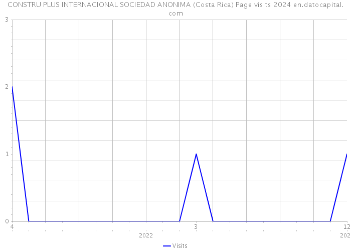 CONSTRU PLUS INTERNACIONAL SOCIEDAD ANONIMA (Costa Rica) Page visits 2024 