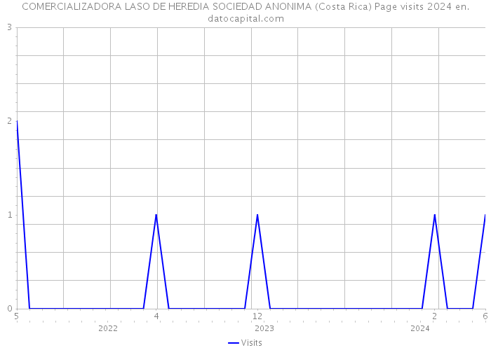 COMERCIALIZADORA LASO DE HEREDIA SOCIEDAD ANONIMA (Costa Rica) Page visits 2024 