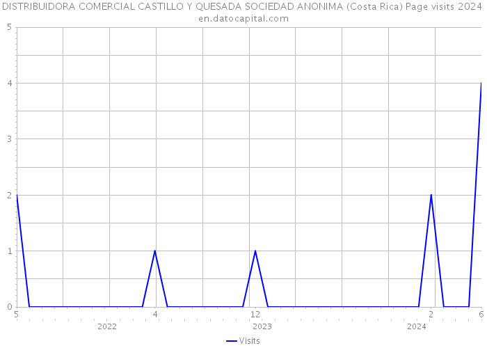 DISTRIBUIDORA COMERCIAL CASTILLO Y QUESADA SOCIEDAD ANONIMA (Costa Rica) Page visits 2024 