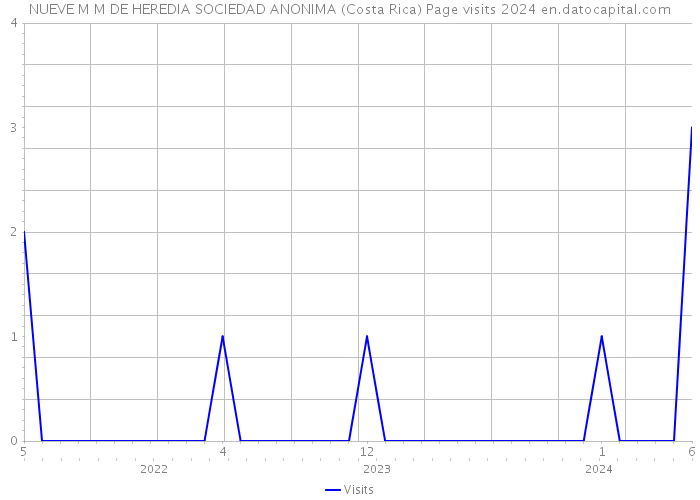 NUEVE M M DE HEREDIA SOCIEDAD ANONIMA (Costa Rica) Page visits 2024 