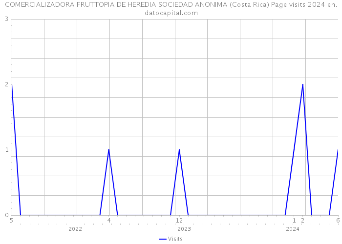 COMERCIALIZADORA FRUTTOPIA DE HEREDIA SOCIEDAD ANONIMA (Costa Rica) Page visits 2024 
