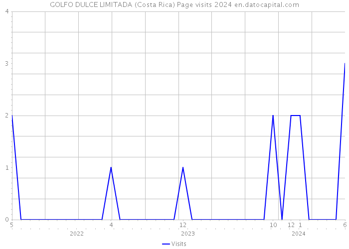 GOLFO DULCE LIMITADA (Costa Rica) Page visits 2024 