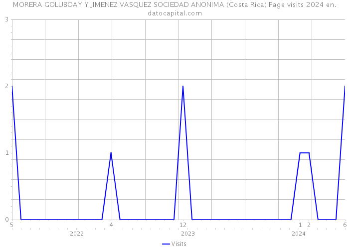MORERA GOLUBOAY Y JIMENEZ VASQUEZ SOCIEDAD ANONIMA (Costa Rica) Page visits 2024 