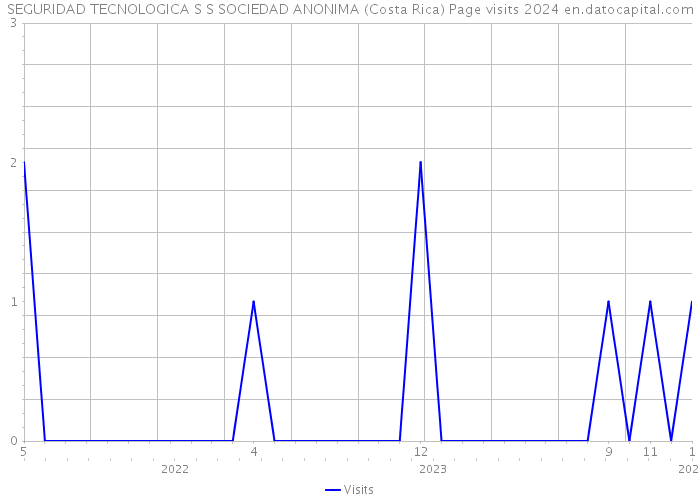 SEGURIDAD TECNOLOGICA S S SOCIEDAD ANONIMA (Costa Rica) Page visits 2024 