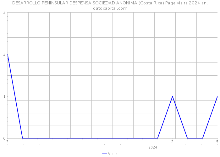 DESARROLLO PENINSULAR DESPENSA SOCIEDAD ANONIMA (Costa Rica) Page visits 2024 