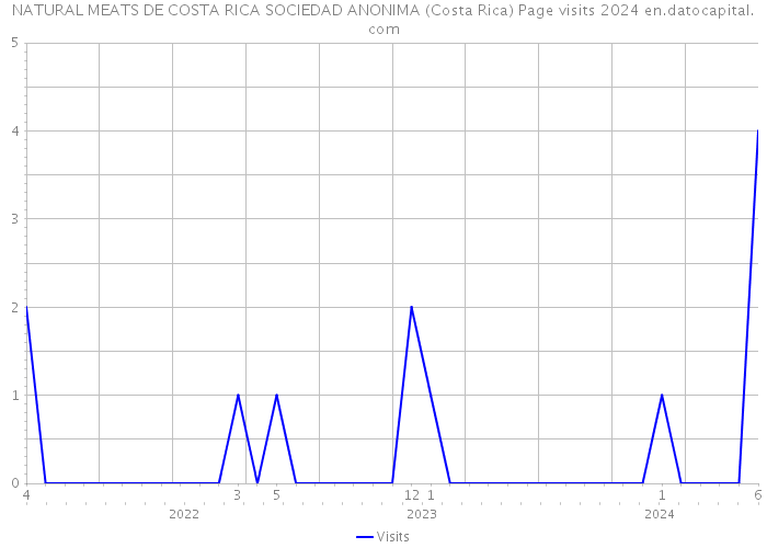 NATURAL MEATS DE COSTA RICA SOCIEDAD ANONIMA (Costa Rica) Page visits 2024 