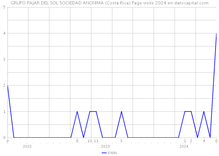GRUPO PAJAR DEL SOL SOCIEDAD ANONIMA (Costa Rica) Page visits 2024 