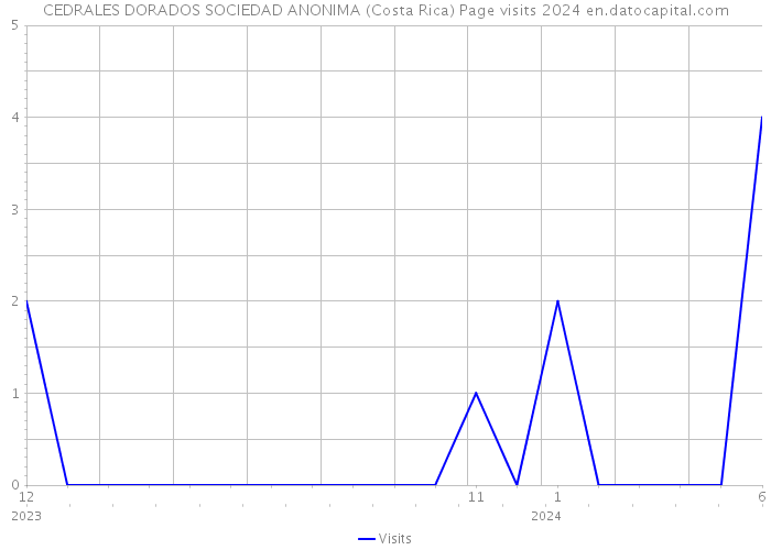 CEDRALES DORADOS SOCIEDAD ANONIMA (Costa Rica) Page visits 2024 