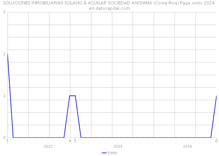 SOLUCIONES INMOBILIARIAS SOLANO & AGUILAR SOCIEDAD ANONIMA (Costa Rica) Page visits 2024 