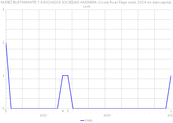 NUŃEZ BUSTAMANTE Y ASOCIADOS SOCIEDAD ANONIMA (Costa Rica) Page visits 2024 