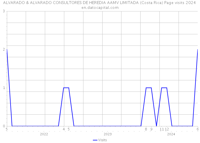 ALVARADO & ALVARADO CONSULTORES DE HEREDIA AAMV LIMITADA (Costa Rica) Page visits 2024 