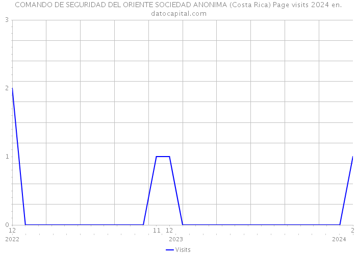 COMANDO DE SEGURIDAD DEL ORIENTE SOCIEDAD ANONIMA (Costa Rica) Page visits 2024 