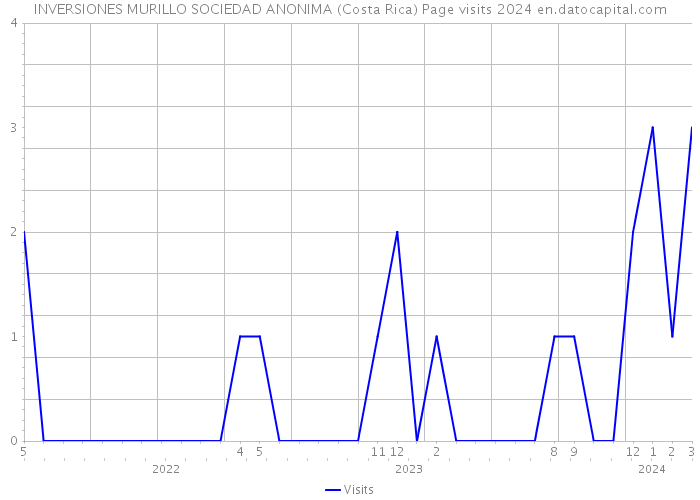 INVERSIONES MURILLO SOCIEDAD ANONIMA (Costa Rica) Page visits 2024 