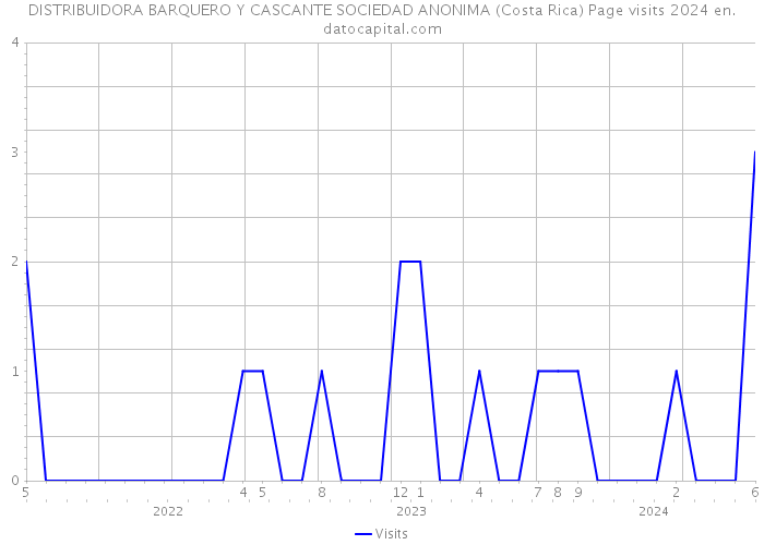 DISTRIBUIDORA BARQUERO Y CASCANTE SOCIEDAD ANONIMA (Costa Rica) Page visits 2024 