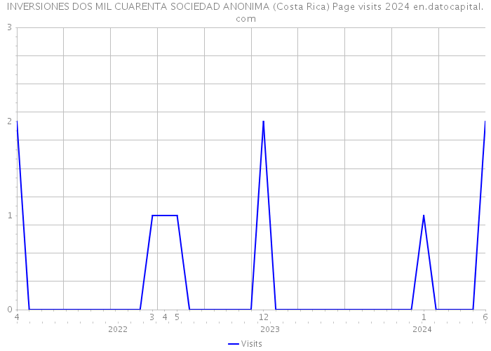 INVERSIONES DOS MIL CUARENTA SOCIEDAD ANONIMA (Costa Rica) Page visits 2024 