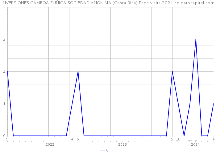 INVERSIONES GAMBOA ZUŃIGA SOCIEDAD ANONIMA (Costa Rica) Page visits 2024 