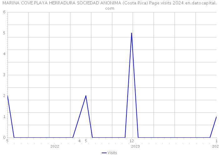 MARINA COVE PLAYA HERRADURA SOCIEDAD ANONIMA (Costa Rica) Page visits 2024 