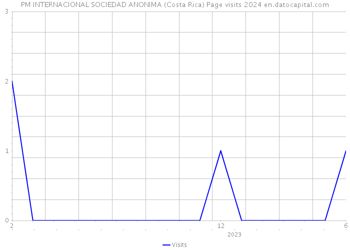 PM INTERNACIONAL SOCIEDAD ANONIMA (Costa Rica) Page visits 2024 