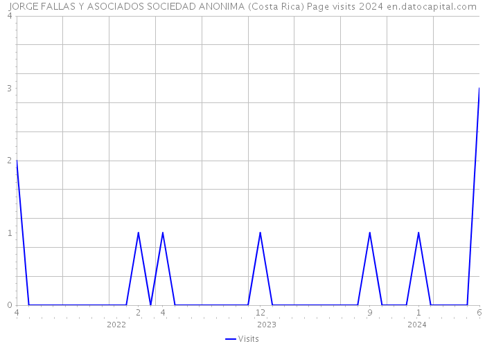 JORGE FALLAS Y ASOCIADOS SOCIEDAD ANONIMA (Costa Rica) Page visits 2024 