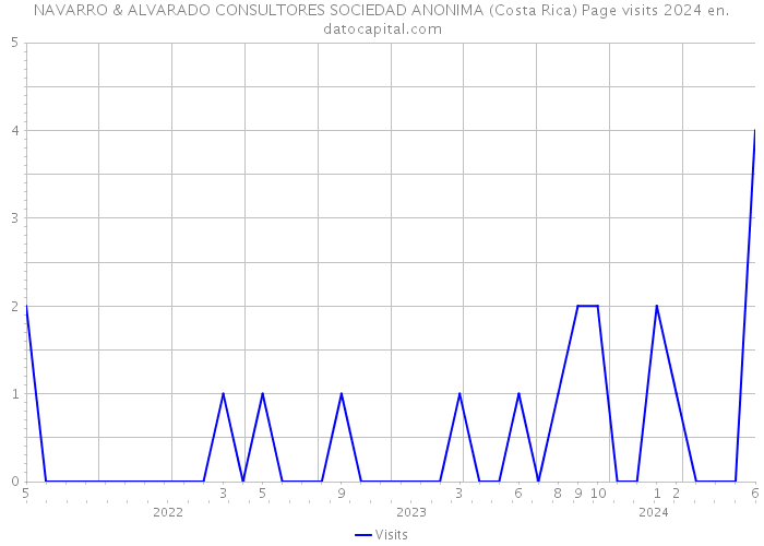 NAVARRO & ALVARADO CONSULTORES SOCIEDAD ANONIMA (Costa Rica) Page visits 2024 