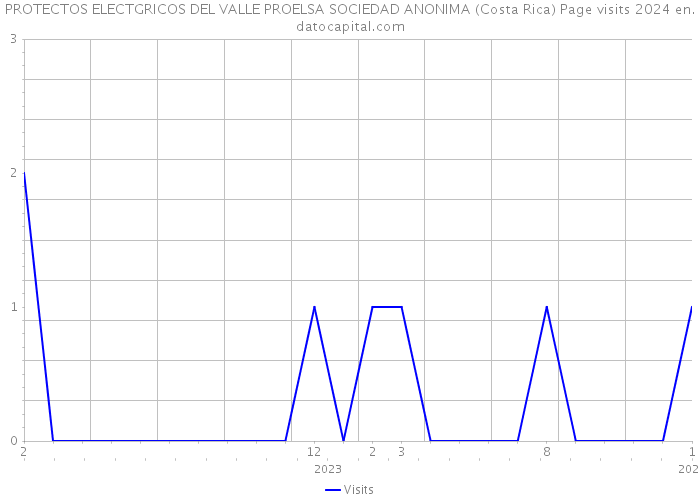 PROTECTOS ELECTGRICOS DEL VALLE PROELSA SOCIEDAD ANONIMA (Costa Rica) Page visits 2024 