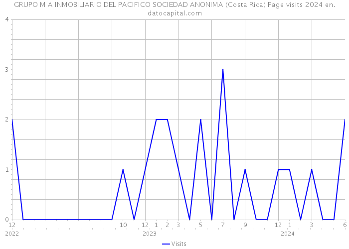 GRUPO M A INMOBILIARIO DEL PACIFICO SOCIEDAD ANONIMA (Costa Rica) Page visits 2024 