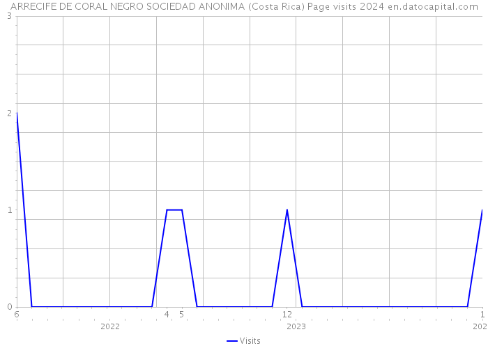 ARRECIFE DE CORAL NEGRO SOCIEDAD ANONIMA (Costa Rica) Page visits 2024 