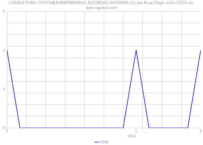 CONSULTORA CONTABLE EMPRESARIAL SOCIEDAD ANONIMA (Costa Rica) Page visits 2024 