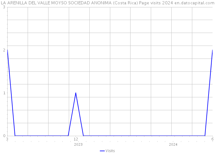 LA ARENILLA DEL VALLE MOYSO SOCIEDAD ANONIMA (Costa Rica) Page visits 2024 