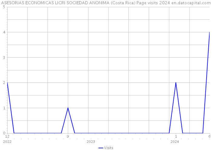 ASESORIAS ECONOMICAS LICRI SOCIEDAD ANONIMA (Costa Rica) Page visits 2024 
